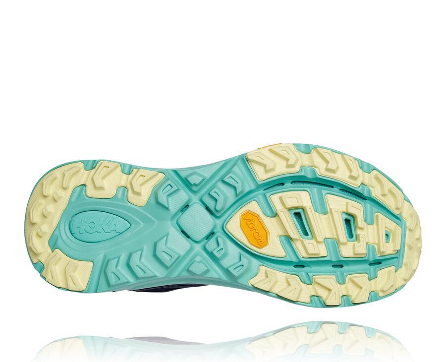 Tenis Trail Hoka One One Feminino Pretas/Menta - Mafate Speed 3 - 130-LHCWKX